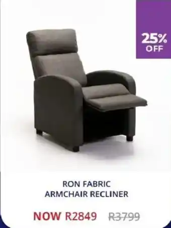 Decofurn Ron fabric armchair recliner offer