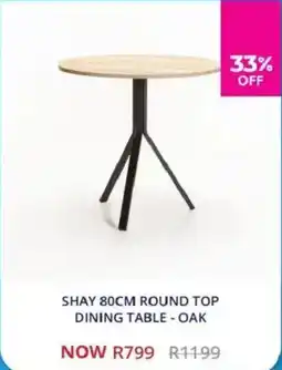 Decofurn Shay round top dining table offer
