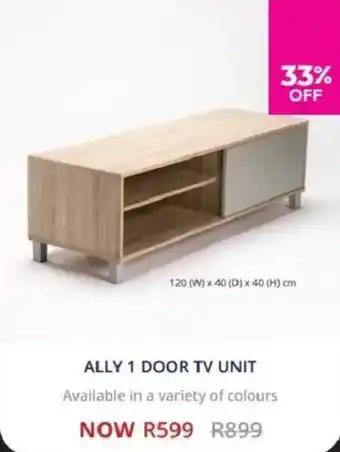 Decofurn Ally 1 door tv unit offer