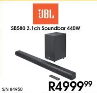 Hirsch's JBL SB580 3.1ch Soundbar 440W offer