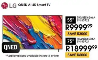 Hirsch's LG 75" QNED AI 4K Smart TV offer