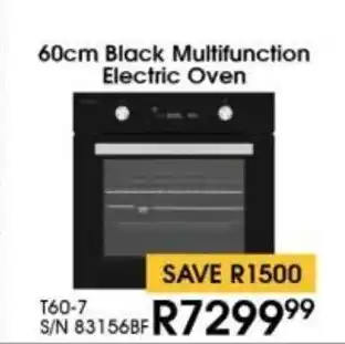Hirsch's ELBA Black Multifunction Electric Oven offer