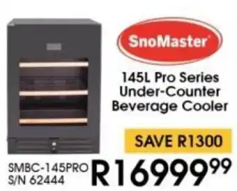 Hirsch's SnoMaster Pro Series Under-Counter Beverage Cooler offer