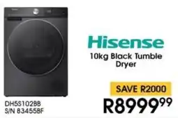 Hirsch's Hisense Black Tumble Dryer offer