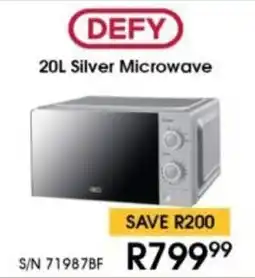 Hirsch's DEFY Silver Microwave offer