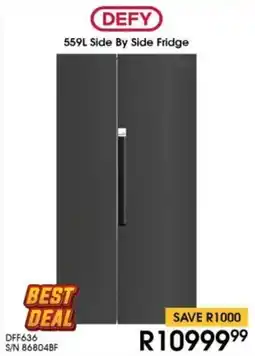 Hirsch's DEFY Side By Side Fridge offer