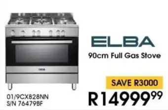 Hirsch's ELBA Full Gas Stove offer