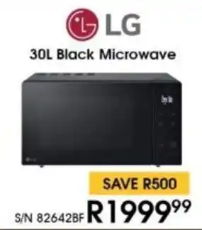 Hirsch's LG Black Microwave offer