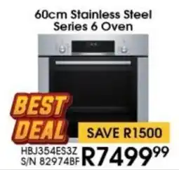 Hirsch's BOSCH Stainless Steel Series 6 Oven offer