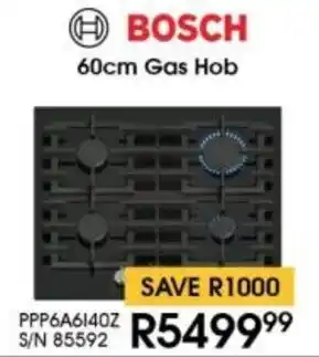 Hirsch's BOSCH Gas Hob offer