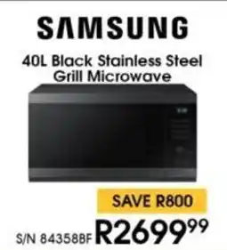 Hirsch's SAMSUNG Black Stainless Steel Grill Microwave offer