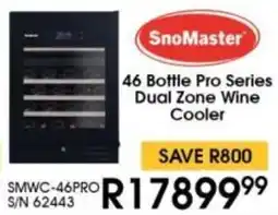Hirsch's SnoMaster 46 Bottle Pro Series Dual Zone Wine Cooler offer