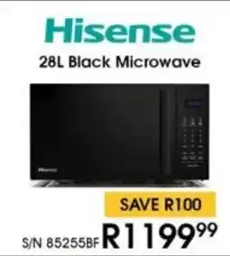 Hirsch's Hisense Black Microwave offer