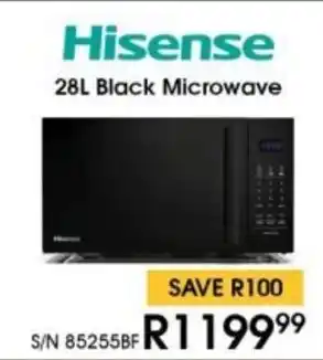Hirsch's Hisense Black Microwave offer