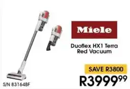 Hirsch's Miele Duoflex HX1 Terra Red Vacuum offer