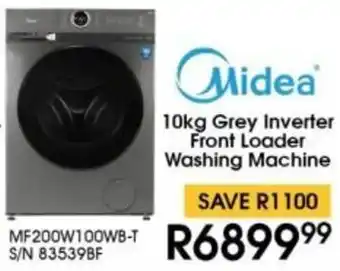 Hirsch's Midea Grey Inverter Front Loader Washing Machine offer