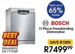 Hirsch's BOSCH 13 Place Freestanding Dishwasher offer