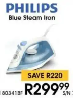 Hirsch's PHILIPS Blue Steam Iron offer