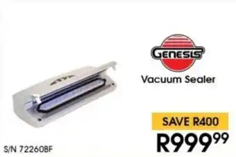 Hirsch's Genesis Vacuum Sealer offer