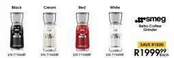 Hirsch's Smeg Retro Coffee Grinder offer