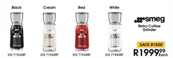 Hirsch's Smeg Retro Coffee Grinder offer