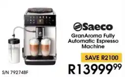 Hirsch's Saeco GranAroma Fully Automatic Espresso Machine offer