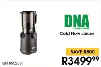 Hirsch's DNA Cold Flow Juicer offer