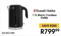 Hirsch's Russell Hobbs Black Cordless Kettle offer