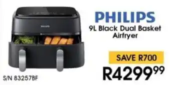 Hirsch's PHILIPS Black Dual Basket Airfryer offer