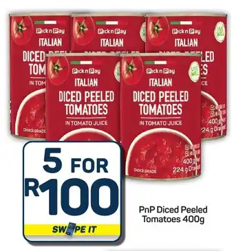 Pick n Pay Hypermarket PnP Diced Peeled Tomatoes offer