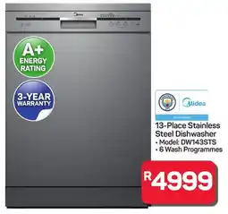 Pick n Pay Hypermarket Midea 13-Place Stainless Steel Dishwasher offer