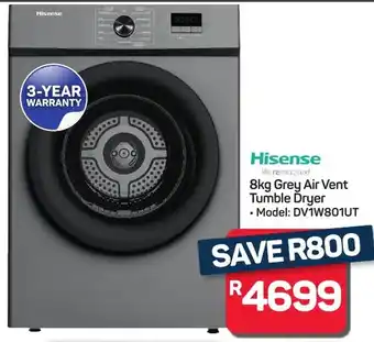 Pick n Pay Hypermarket Hisense Grey Air Vent Tumble Dryer offer