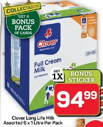 Pick n Pay Hypermarket Clover Long Life Milk Assorted offer