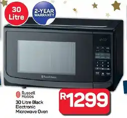 Pick n Pay Hypermarket Russell Hobbs Black Electronic Microwave Oven offer