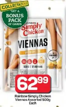 Pick n Pay Hypermarket Rainbow Simply Chicken Viennas Assorted offer