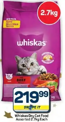 Pick n Pay Hypermarket Whiskas Dry Cat Food Assorted offer