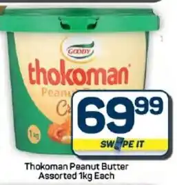 Pick n Pay Hypermarket Thokoman Peanut Butter Assorted offer