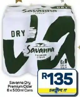Pick n Pay Hypermarket Savanna Dry Premium Cider Cans offer