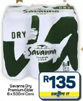 Pick n Pay Hypermarket Savanna Dry Premium Cider Cans offer