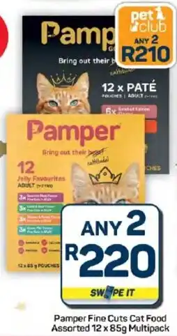 Pick n Pay Hypermarket Pamper Fine Cuts Cat Food Assorted Multipack offer
