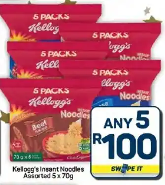 Pick n Pay Hypermarket Kellogg's Insant Noodles Assorted offer
