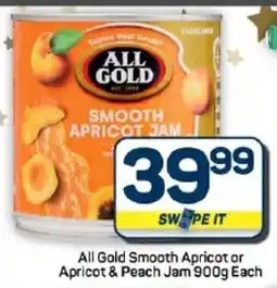 Pick n Pay Hypermarket All Gold Smooth Apricot or Apricot & Peach Jam offer