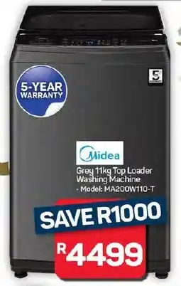 Pick n Pay Hypermarket Midea Grey Top Loader Washing Machine offer