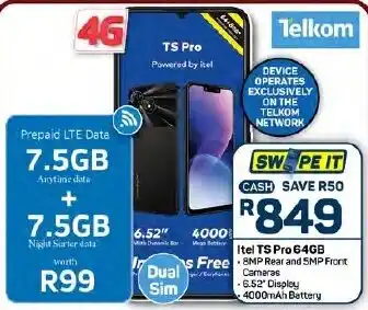 Pick n Pay Hypermarket Itel TS Pro 64GB offer
