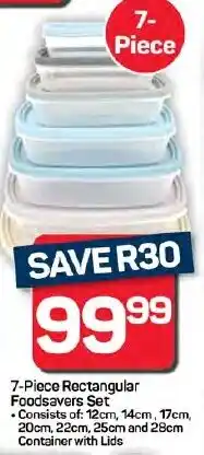 Pick n Pay Hypermarket Rectangular Foodsavers Set offer