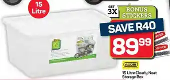 Pick n Pay Hypermarket ADDIS Clearly Neat Storage Box offer
