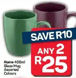 Pick n Pay Hypermarket Home Glaze Mug Assorted Colours offer