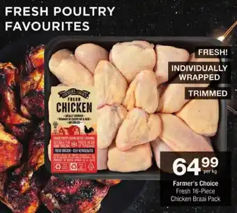 Checkers Farmer's Choice Fresh Chicken Braai Pack offer