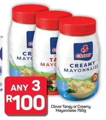 Pick n Pay Hypermarket Clover Tangy or Creamy Mayonnaise 750g offer