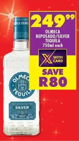 Shoprite OLMECA REPOSADO/SILVER TEQUILA 750ml each offer
